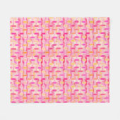 Art Deco industriële chic - roze, perzik, goud Fleece Deken (Voorkant (Horizontaal))