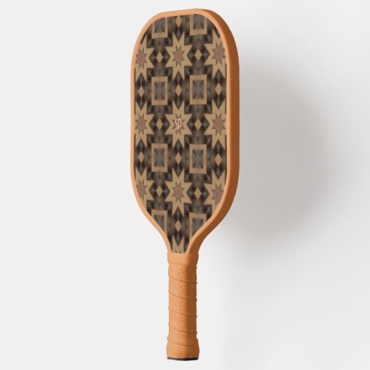 Art Deco Inlay Pickleball Paddle (Links)