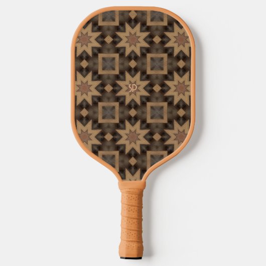Art Deco  Inlay Pickleball Paddle (Achterkant)