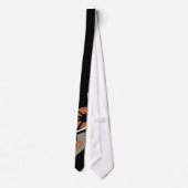 ART DECO INSPIRED NECKTIE BLACK STROPDAS (Achterkant)