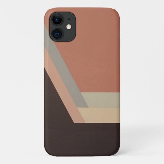 ART DECO iPhone 11 coque (mauve/noir) (Dos)