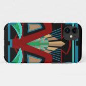 Art Déco iPhone 11 et Coque supérieur (Noir) (Dos (Horizontal))