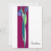 Art Deco Iris - CP uitnodiging (Voorkant)