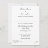 Art Déco Iris - Invitation du CP (Dos)