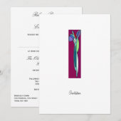 Art Déco Iris - Invitation du CP (Devant / Derrière)