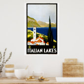  art deco Italiaans reistoerisme Poster (Keuken)