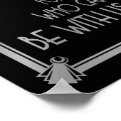 Art Deco jaren '20 stijl "IN LOVENDE HERINNERING" Poster (Hoek)