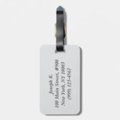 Art Deco Jazz Age Sunset Jukebox Bagagelabel (Achterkant verticaal)