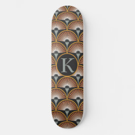 Art Deco Jazz Age Sunset Jukebox Skateboard