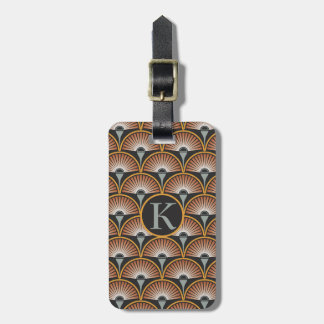 Art Deco Jazz Age Zonsondergang Jukebox Bagagelabel
