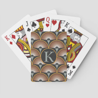 Art Deco Jazz Age Zonsondergang Jukebox Pokerkaarten