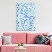 Art Deco Jazz Pochoir Birds Animal Pattern Canvas Afdruk (Insitu (Woonkamer))