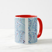 Art Deco Jazz Pochoir Birds Animal Pattern Mok (Voorkant rechts)