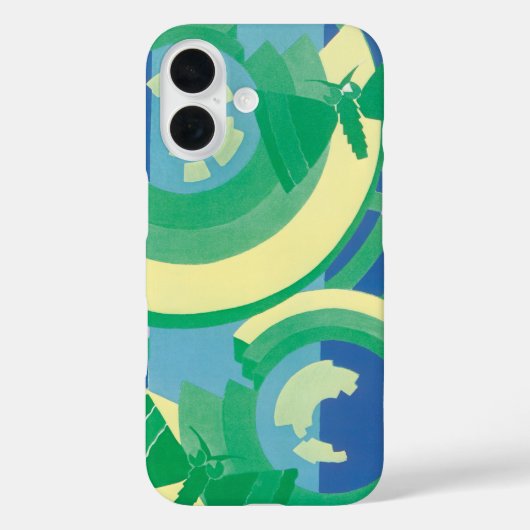 Art Deco Jazz Pochoir Garden Butterflies Case-Mate iPhone Case (Achterkant)