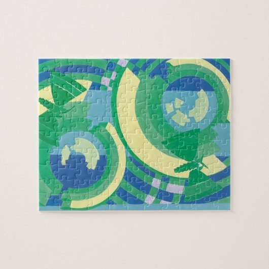  Art Deco Jazz Pochoir Garden Butterflies Legpuzzel (Horizontaal)