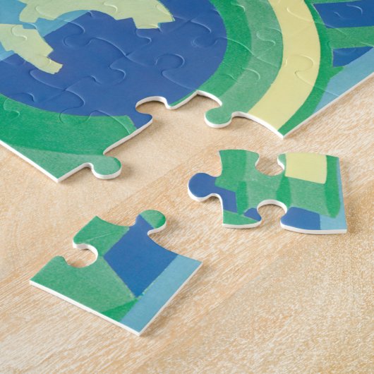 Art Deco Jazz Pochoir Garden Butterflies Legpuzzel (Zijkant)