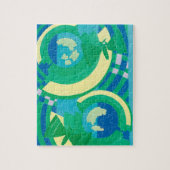 Art Deco Jazz Pochoir Garden Butterflies Legpuzzel (Verticaal)