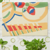 Art Deco Jazz Pochoir Garden Butterflies Theedoek (Gevouwen)