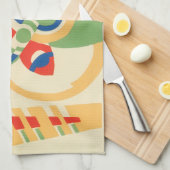 Art Deco Jazz Pochoir Garden Butterflies Theedoek (Quarter Fold)