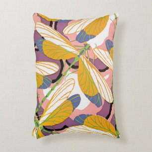  Art Deco Jazz Pochoir Garden Dragonflies Decoratief Kussen