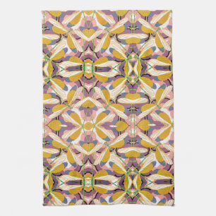  Art Deco Jazz Pochoir Garden Dragonflies Theedoek