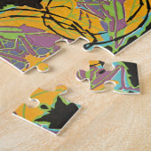 Art Deco Jazz Pochoir Garden Grasshoppers Legpuzzel (Zijkant)