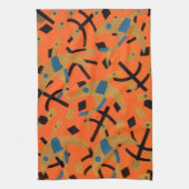  Art Deco Jazz Pochoir Golden Animal Theedoek (Verticaal)