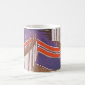  Art Deco Jazz Pochoir Stair Stap Patroon Koffiemok (Center)