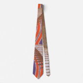  Art Deco Jazz Pochoir Stair Stap Patroon Stropdas (Voorkant)