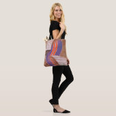 Art Deco Jazz Pochoir Stair Stap Patroon Tote Bag (Op model)