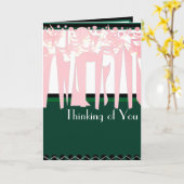  ART DECO  KAART (Gele Bloem)