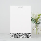 Art Deco-kantoorbenodigdheden gepersonaliseerd Briefpapier (Staand voorkant)