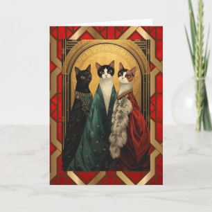 Art Deco-katten in de opera Kaart