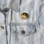 Art Deco katten Ronde Button 3,2 Cm (In situ)