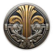 Art Deco Keramische Knop (Voorkant)