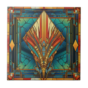 Art Deco keramische tegel Tegeltje