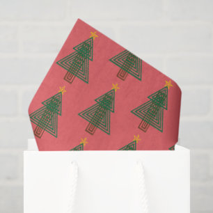 Art Deco Kerstboom Tissuepapier