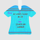 Art Deco kerstengel - Gepersonaliseerd Ornament (achterkant)