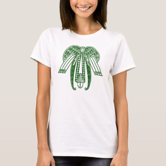 Art Deco Kerstengel T-shirt (Voorkant)
