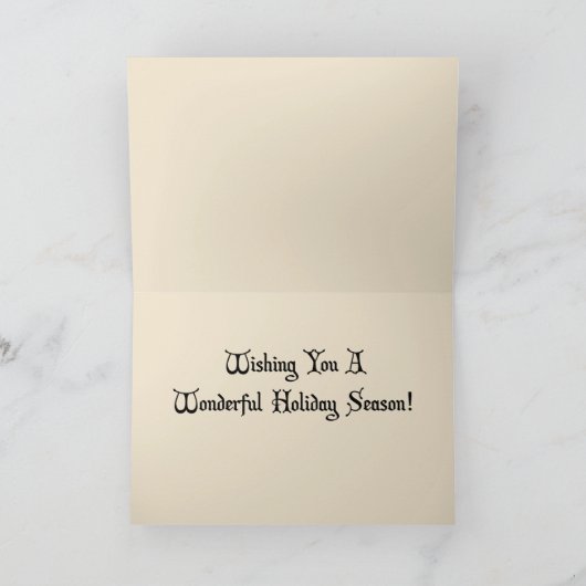 Art Deco-kerstKaart Feestdagen Kaart (Binnen)