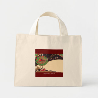 Art Deco-kerstkerstkerstCanvas tas