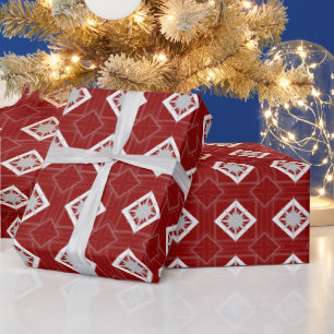 Art Deco Kerstster vintage Cadeaupapier