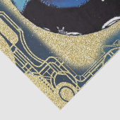 Art Deco-kerstvrouw-ontkoppeling Tissuepapier (Detail)