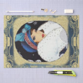 Art Deco-kerstvrouw-ontkoppeling Tissuepapier (Craft)