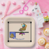 Art Deco Keukenbistro Gepersonaliseerd Papieren Bordje (Feest)