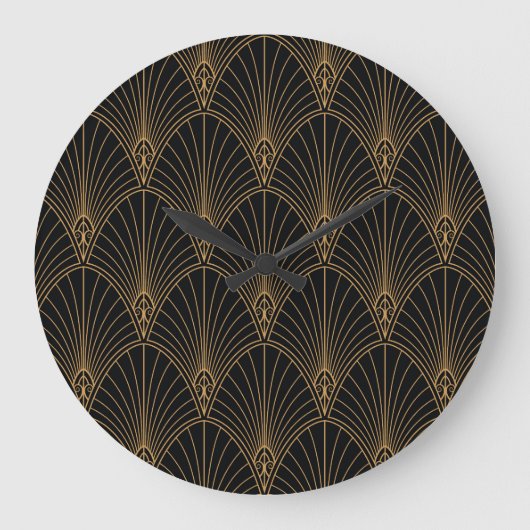 Art deco: klassiek geometrisch patroon. grote klok (Voorkant)