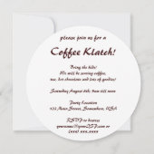  Art Deco, Koffiebeker met stoom Kaart (Achterkant)