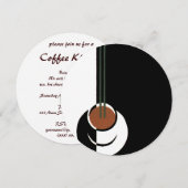 Art Deco, Koffiebeker met stoom Kaart (Voorkant / Achterkant)