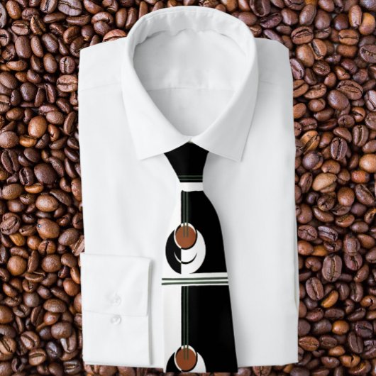 Art Deco, Koffiebeker met stoom Stropdas