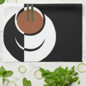 Art Deco, Koffiebeker met stoom Theedoek (Gevouwen)